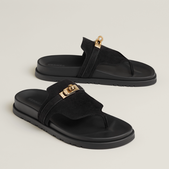 HERMES Empire Sandals Black